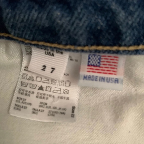 American Apparel high waisted jean shorts - Picture 4 of 4